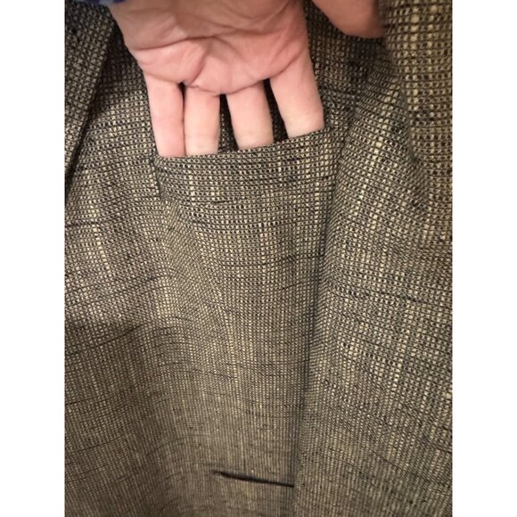 NWT Givenchy Gentleman Paris Wool Silk Blazer Brown Tailored Men 50R Business - Picture 12 of 14